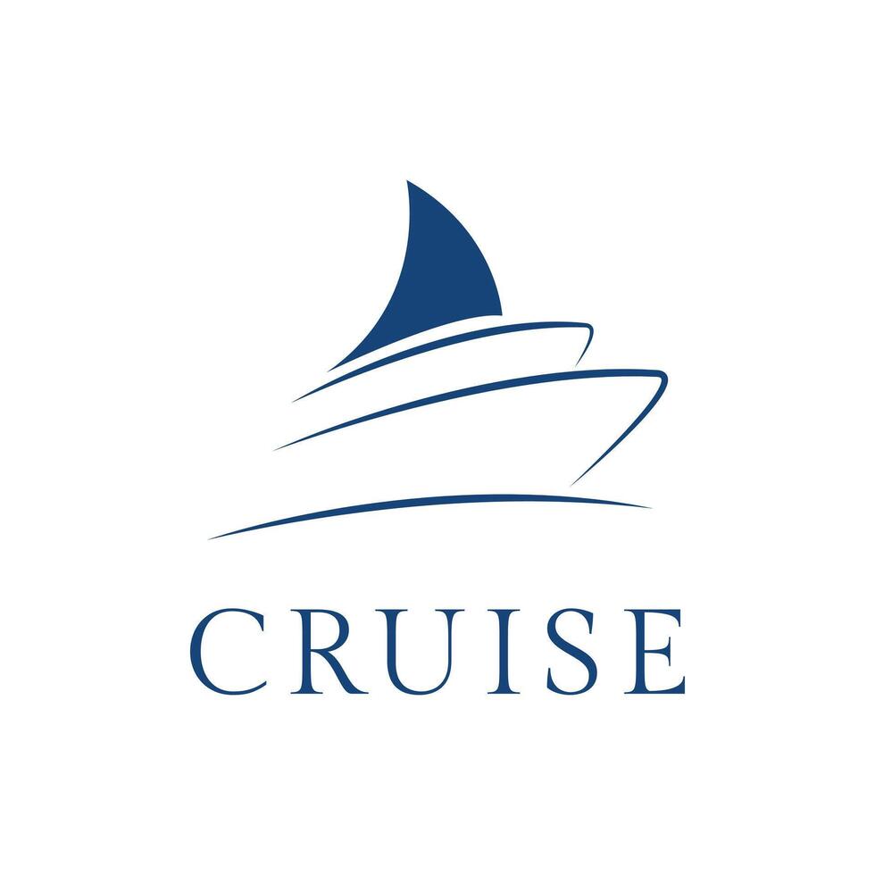 yacht logo design concept idea vector