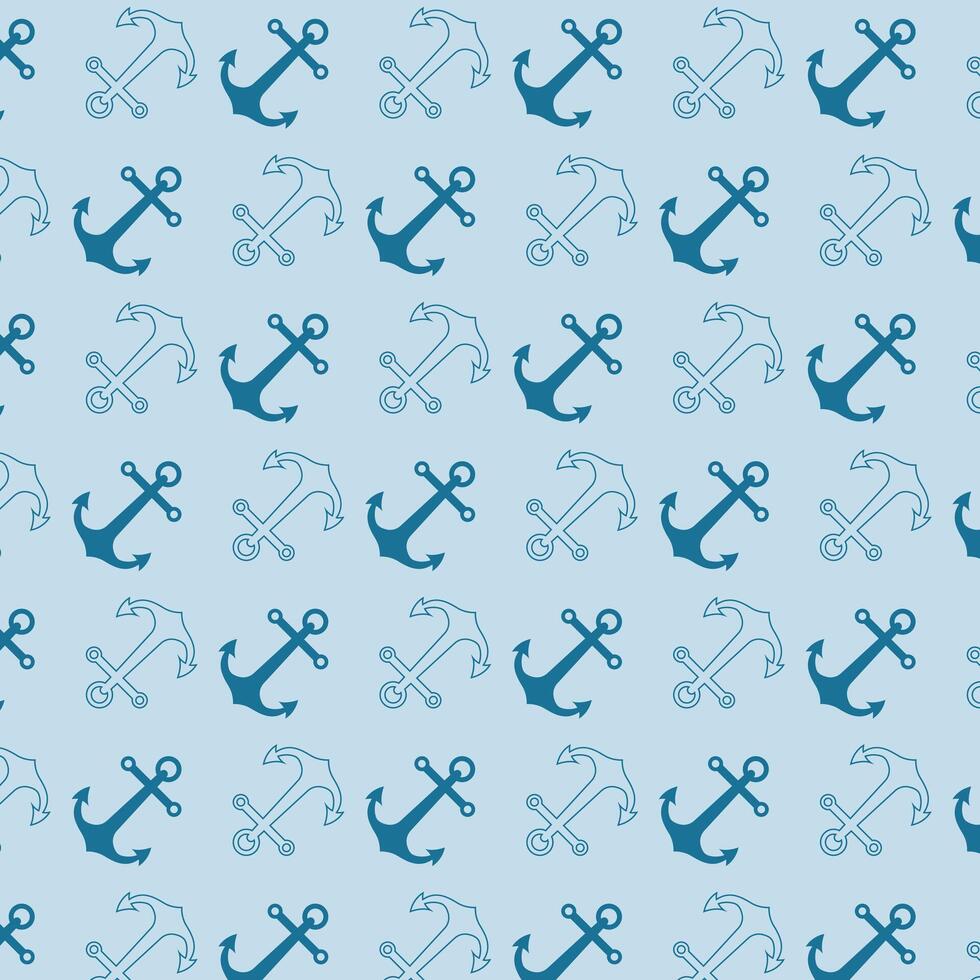 anchor seamless pattern background design template vector