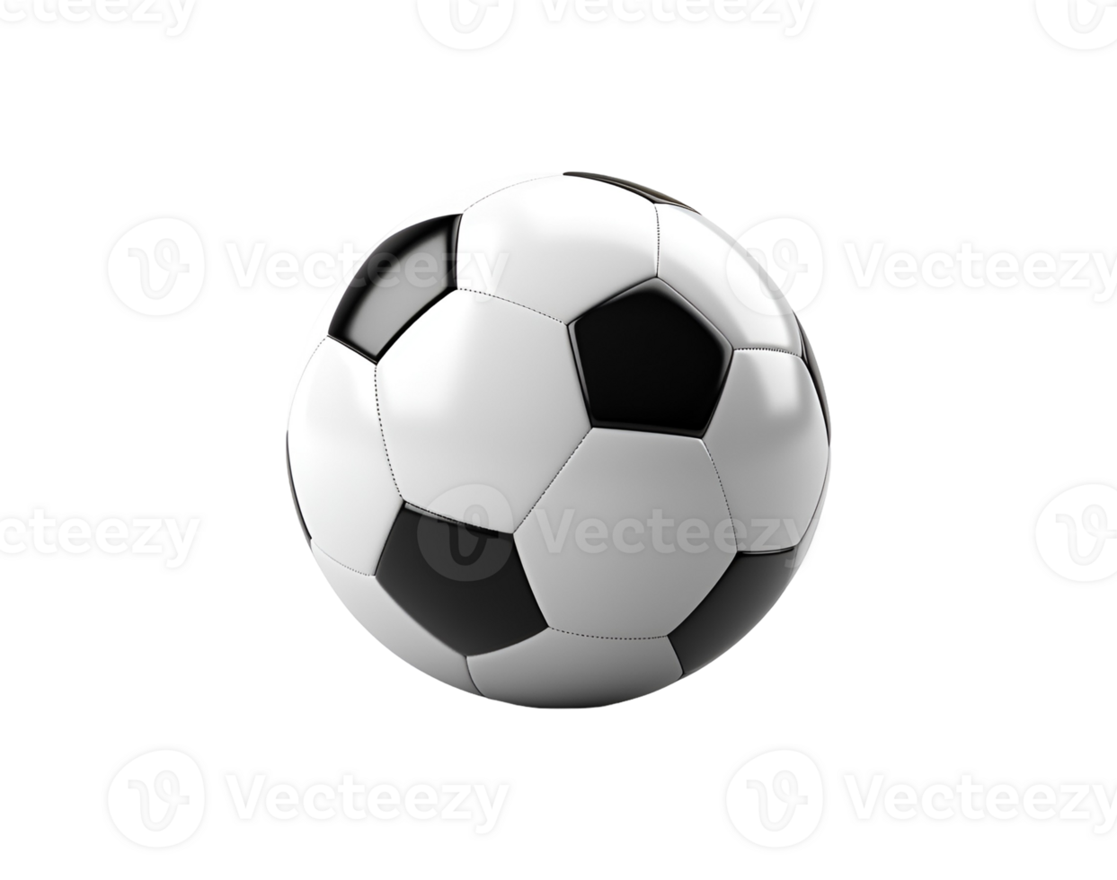 A soccer ball isolated on transparent background png