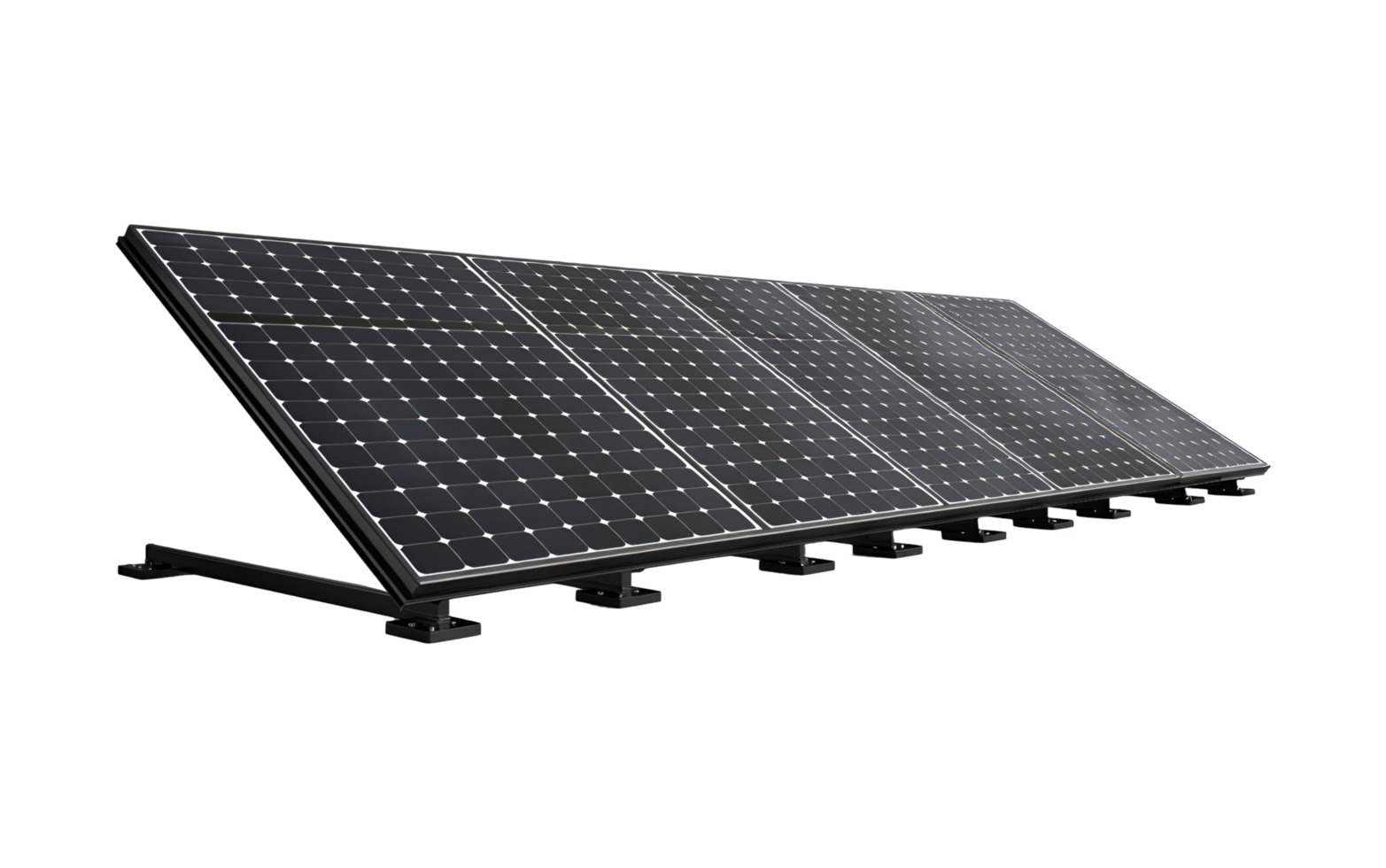 A photovoltaic solar panel isolated a transparent background png