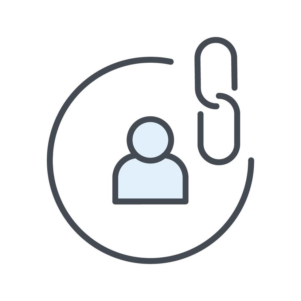 Contact Links Icon Design vector
