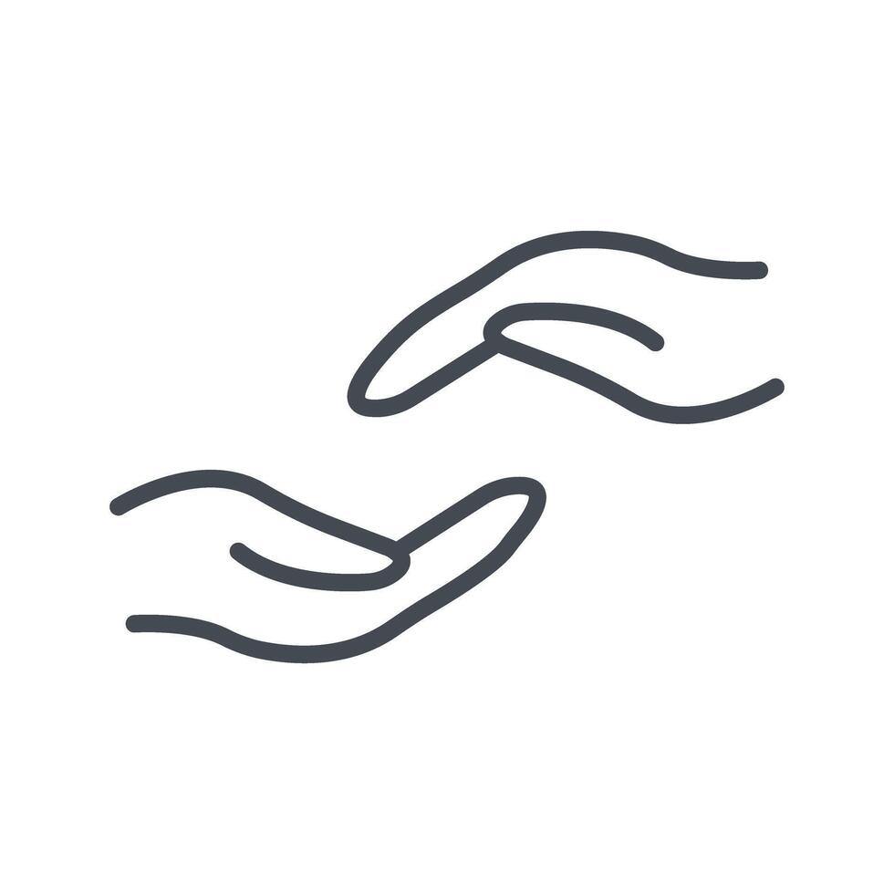 Supportive Hand Icon Design vector