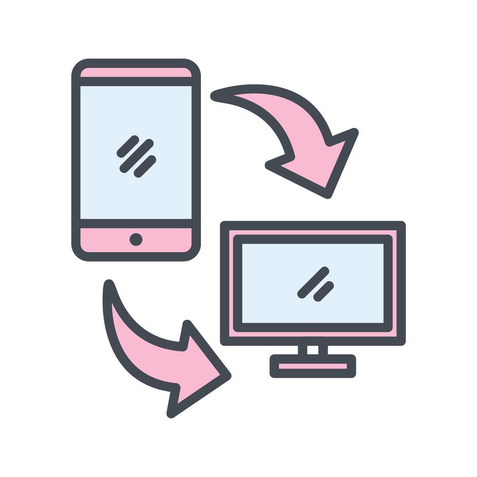Synchronization Icon Design vector
