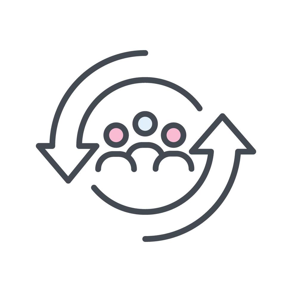 Career Change Icon Design vector
