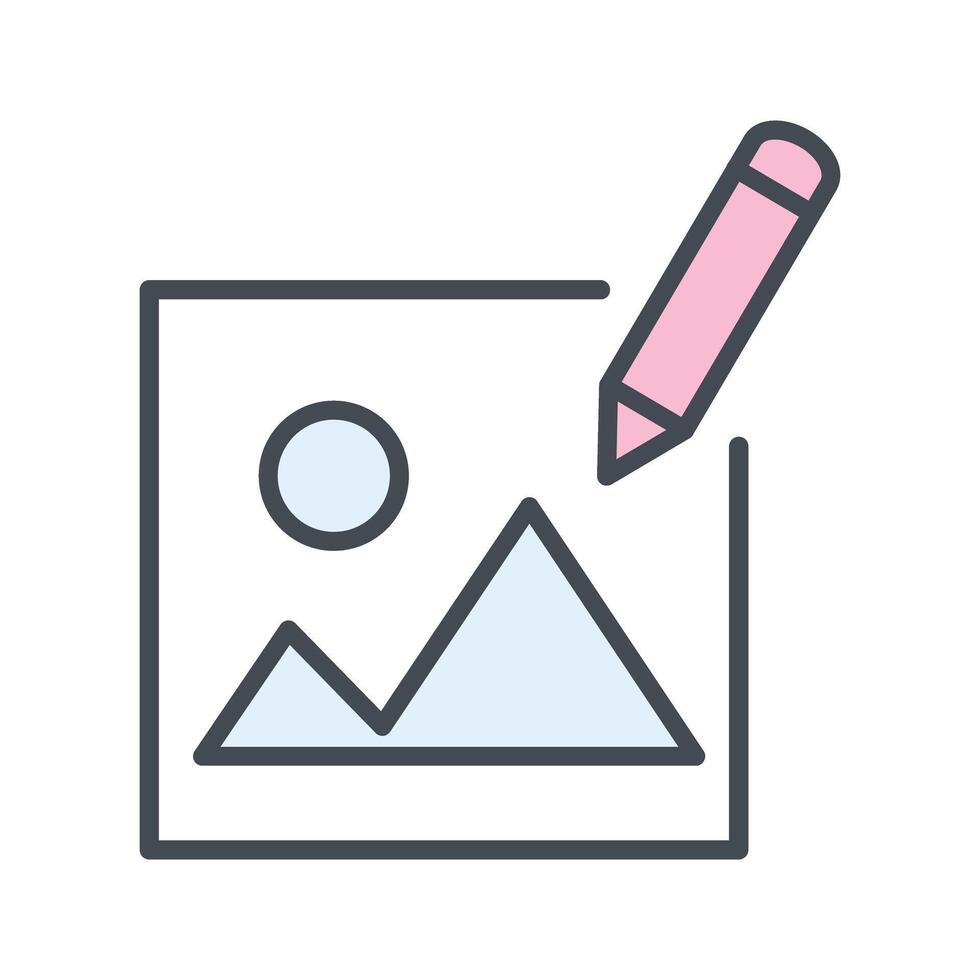 Photography Editing Icon Design vector