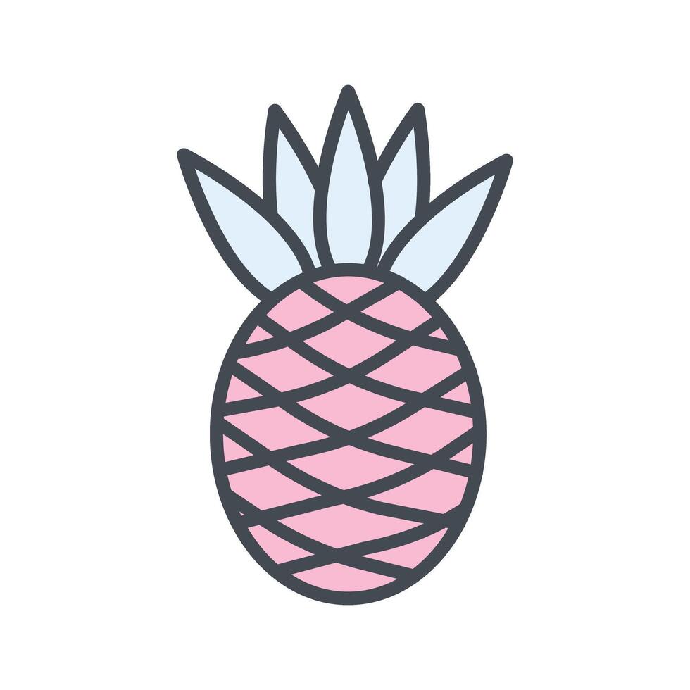 Pineapple Icon Design vector