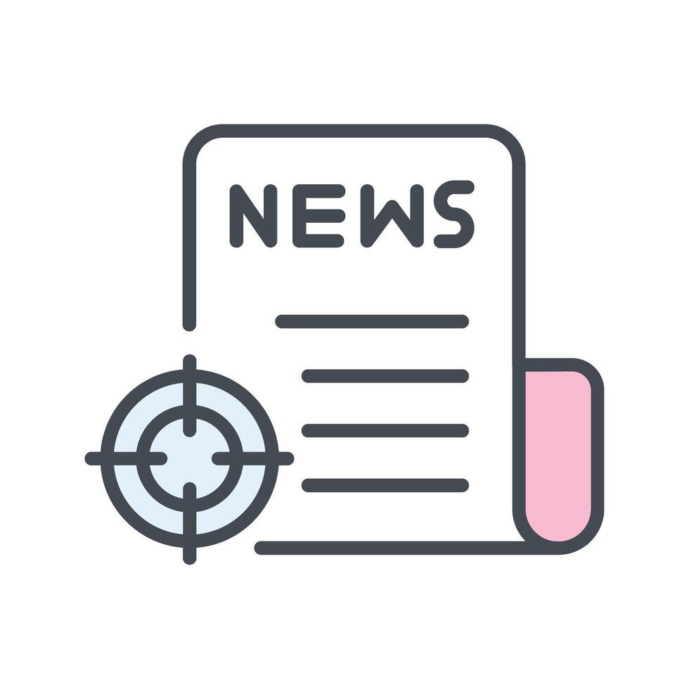 News Scoop Icon Design vector