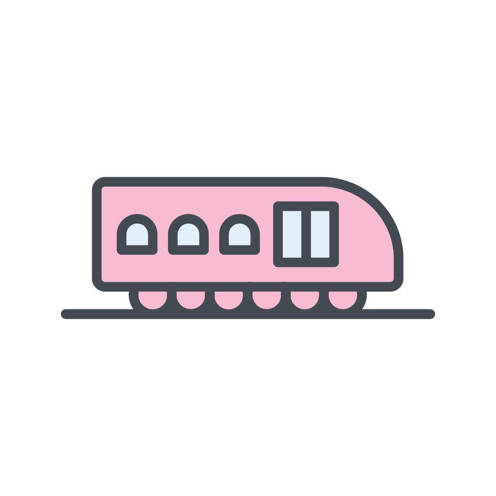 Monorail Icon Design vector