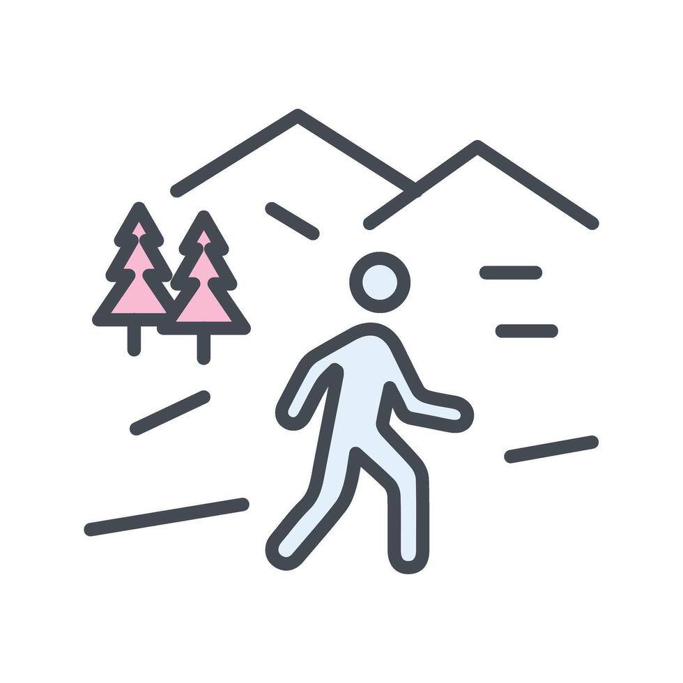 Nature Walk Icon Design vector