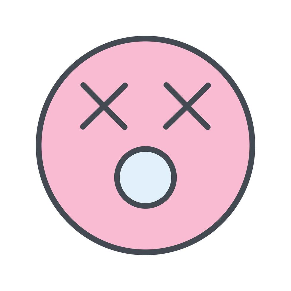 Dizzy Face Icon Design vector