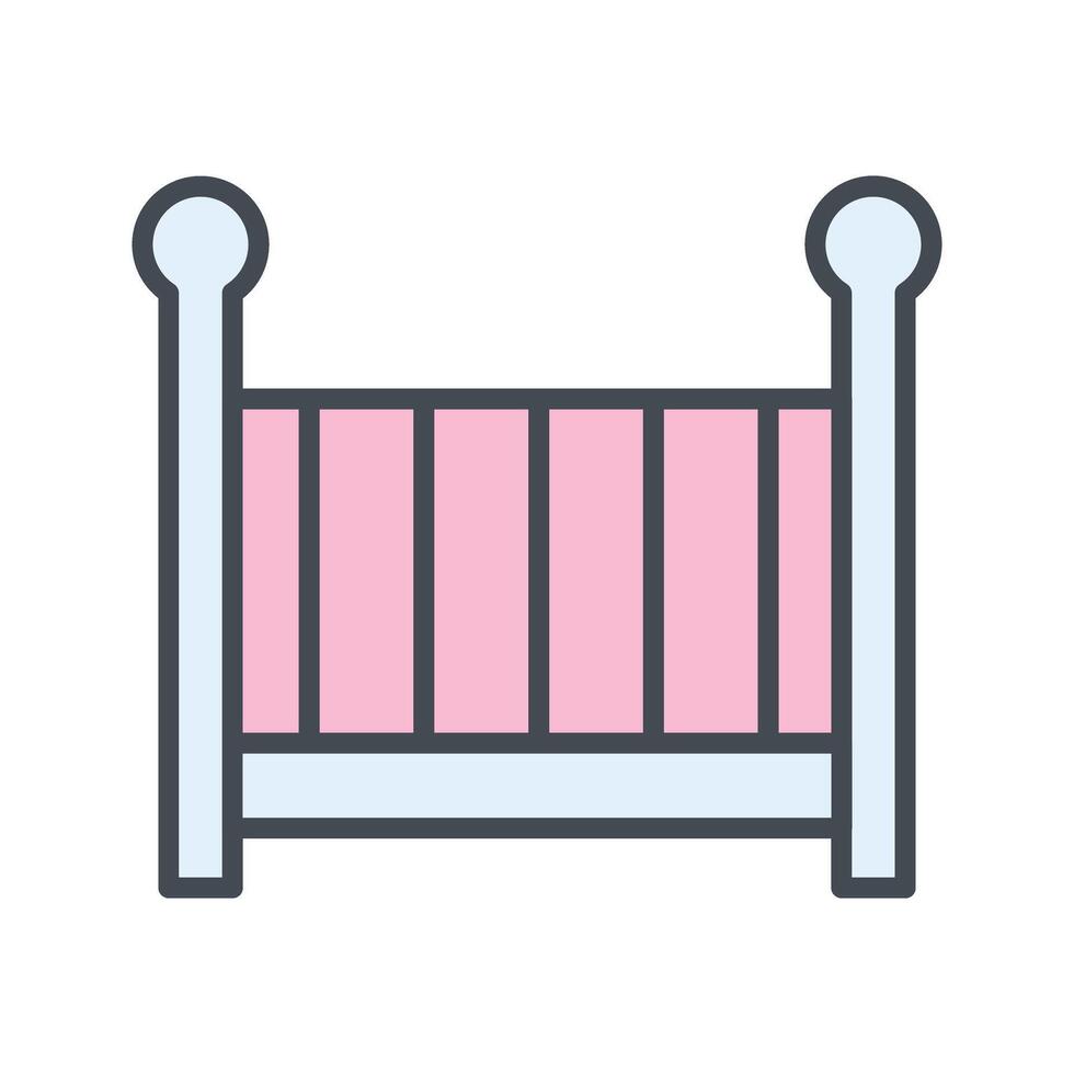 Nursery Cots Icon Design vector