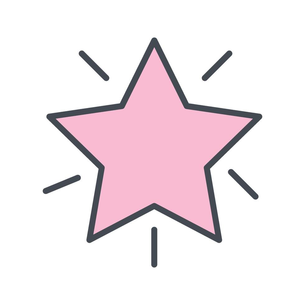 Glowing Star Icon Design vector