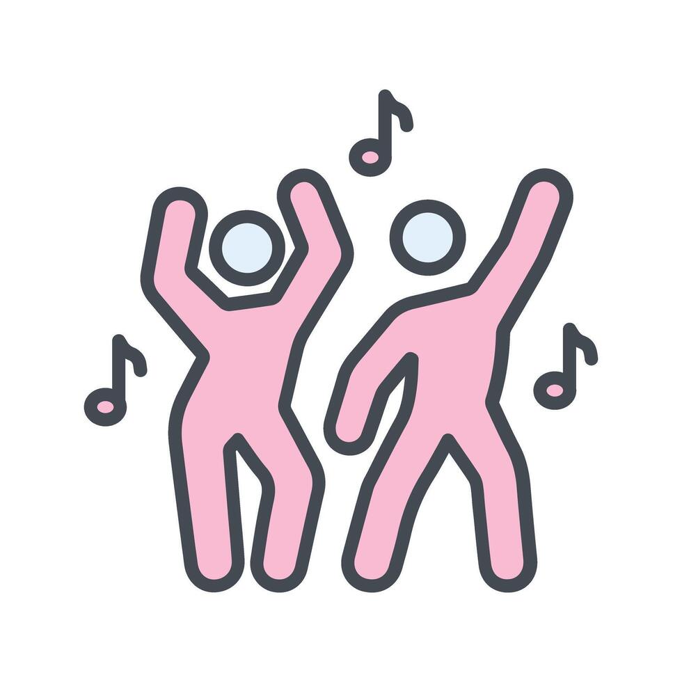 Music and Dance Icon Design vector