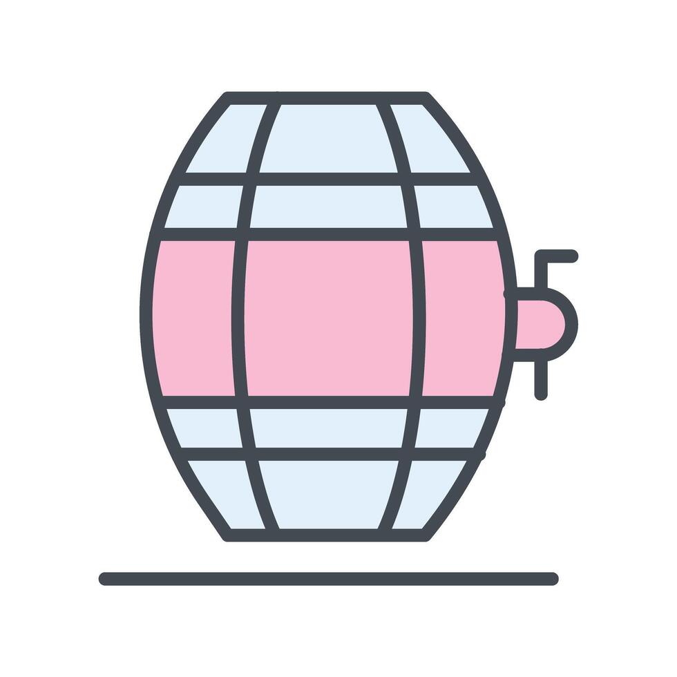 Wine Barrel Rack Icon Design vector