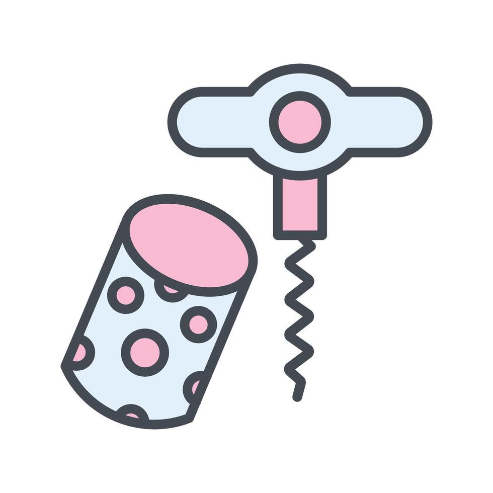 Wine Cork Icon Design vector
