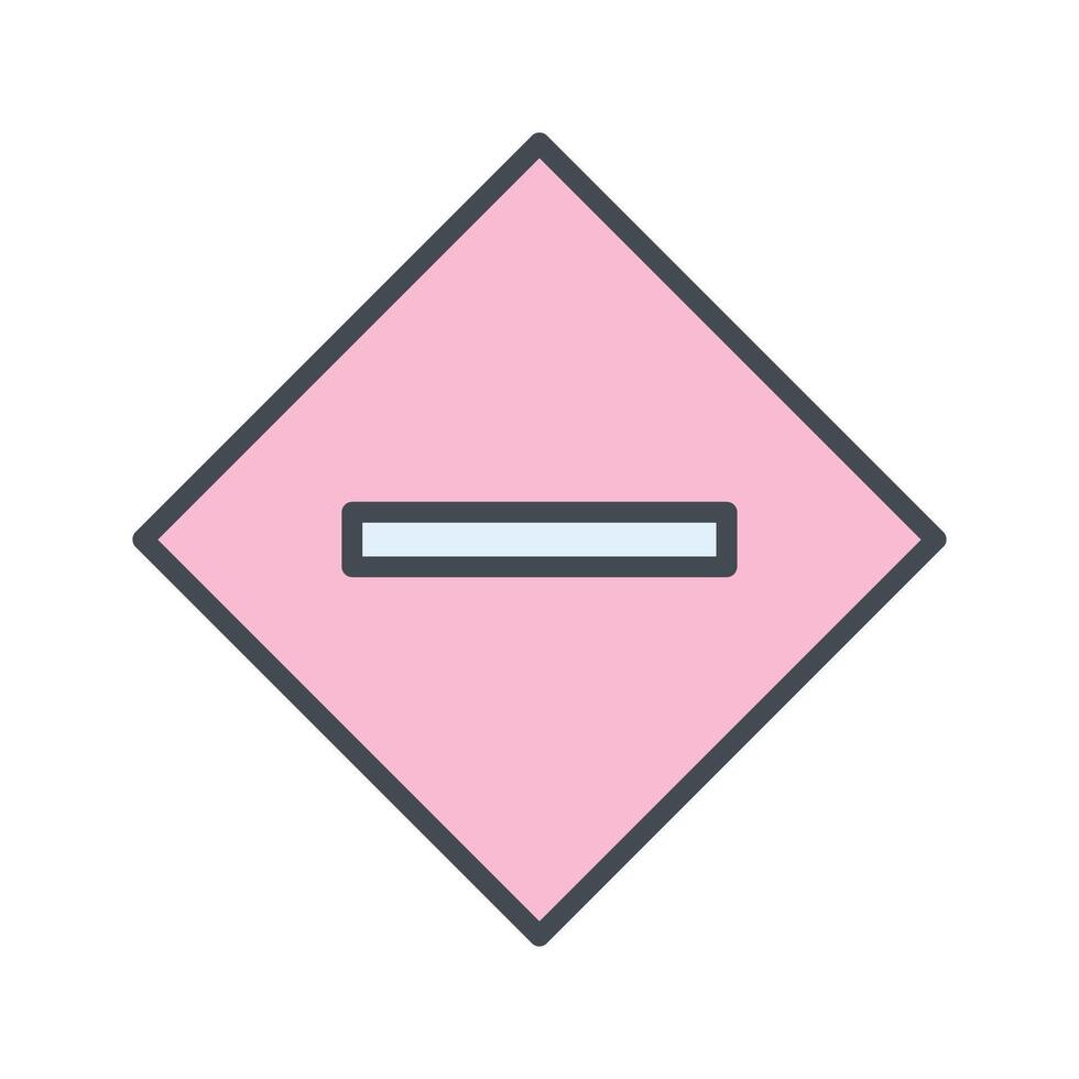 Minus Sign Icon Design vector