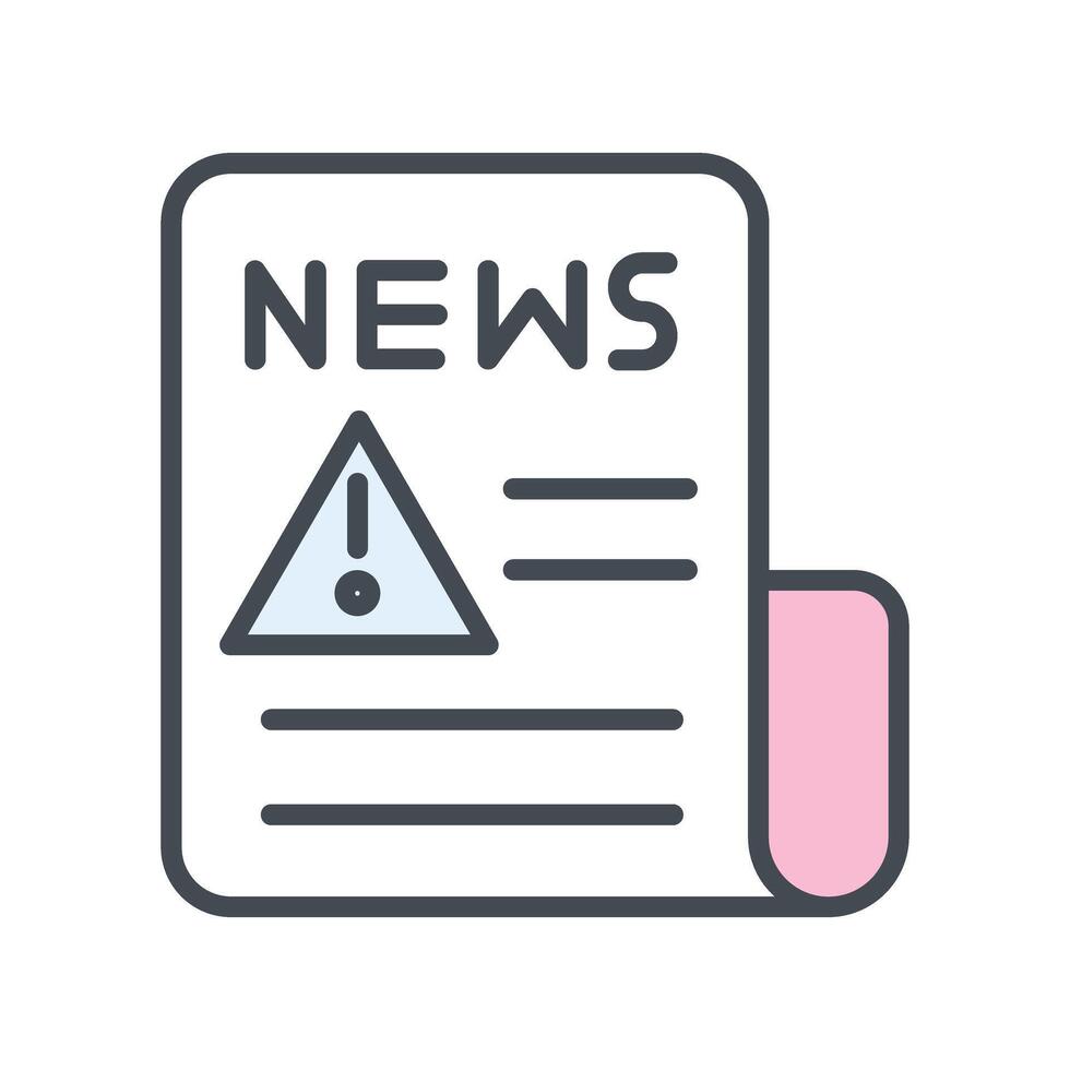 News Alert Icon Design vector