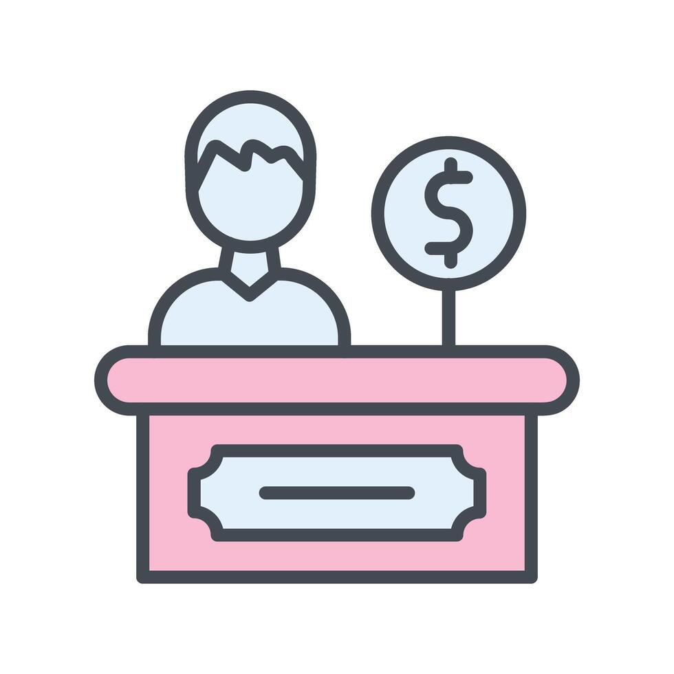 Cashier Icon Design vector