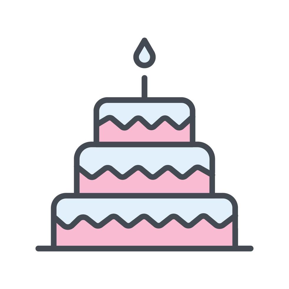 Cake Topper Icon Design vector