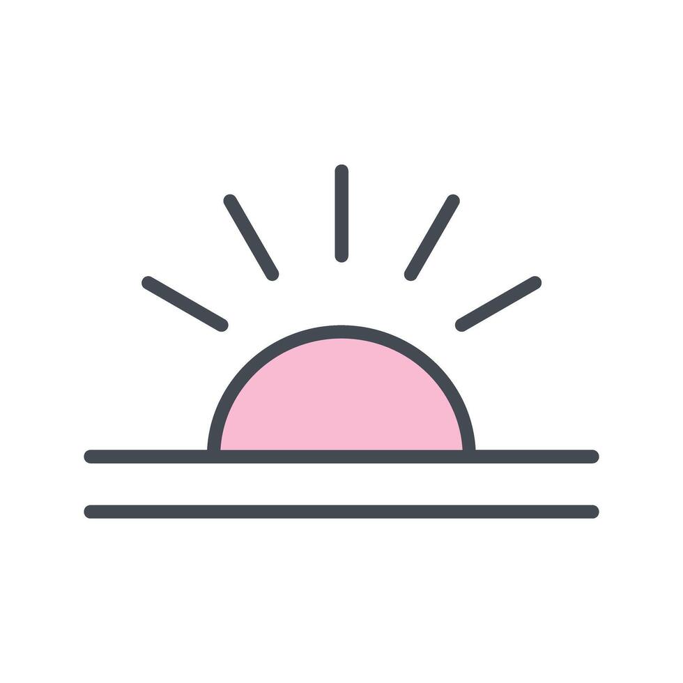Sunrise Icon Design vector