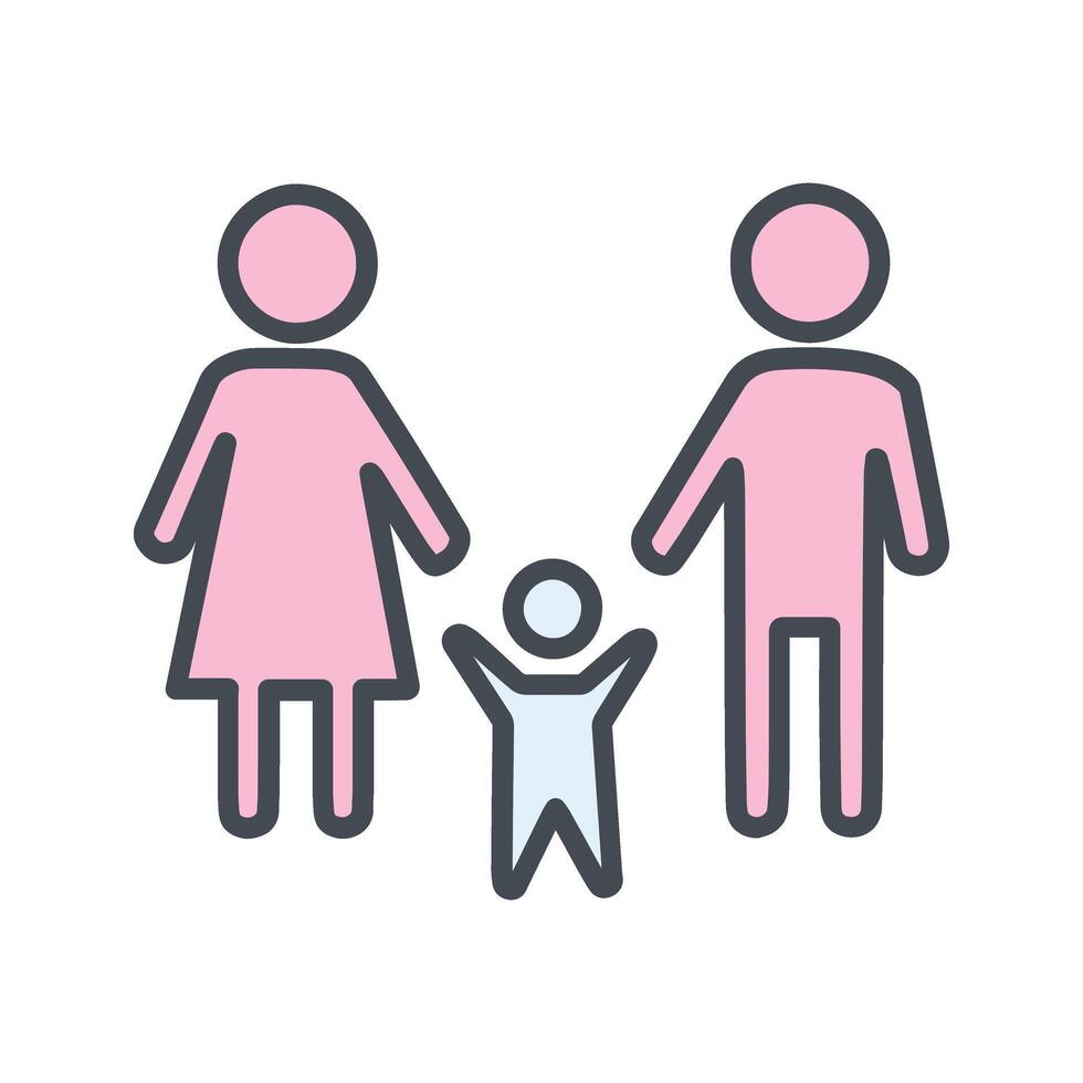 Family Photo Icon Design vector