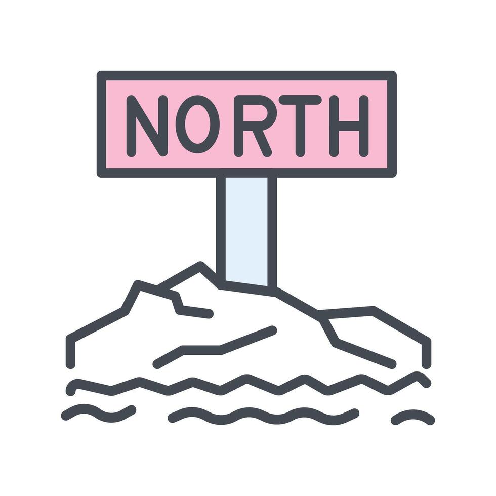 Northpole Icon Design vector