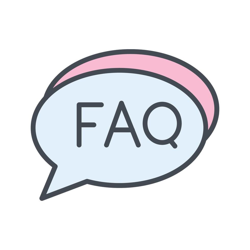 FAQ Section Icon Design vector