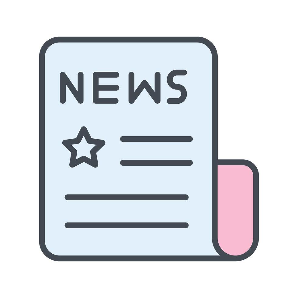 News Headlines Icon Design vector