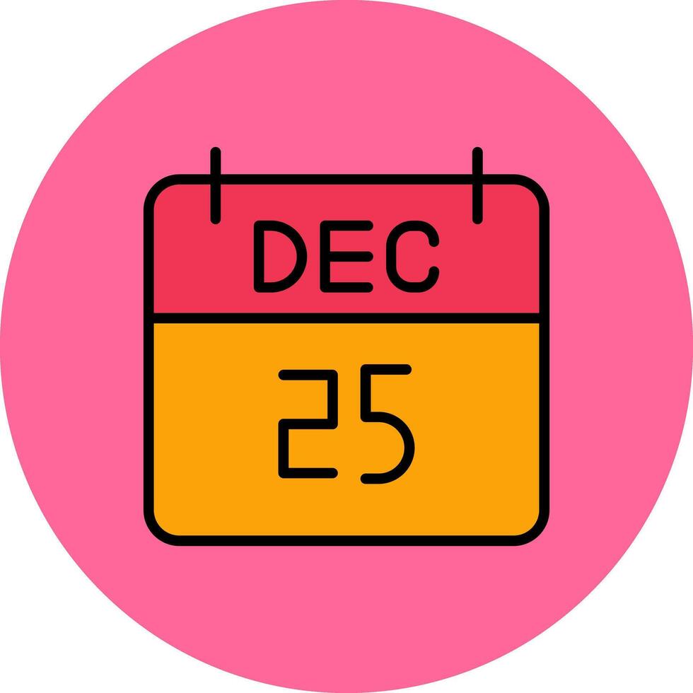 25 December Icon Design vector