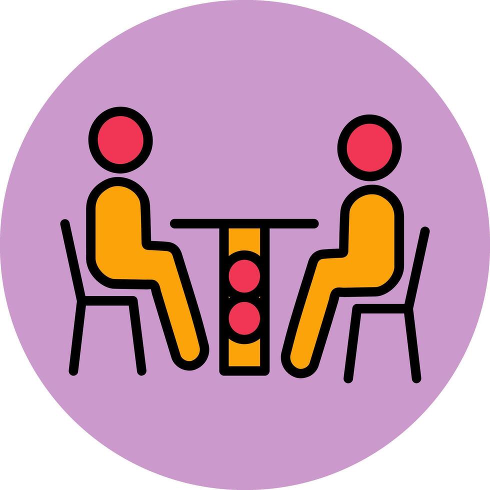 Family Dinner Icon Design vector