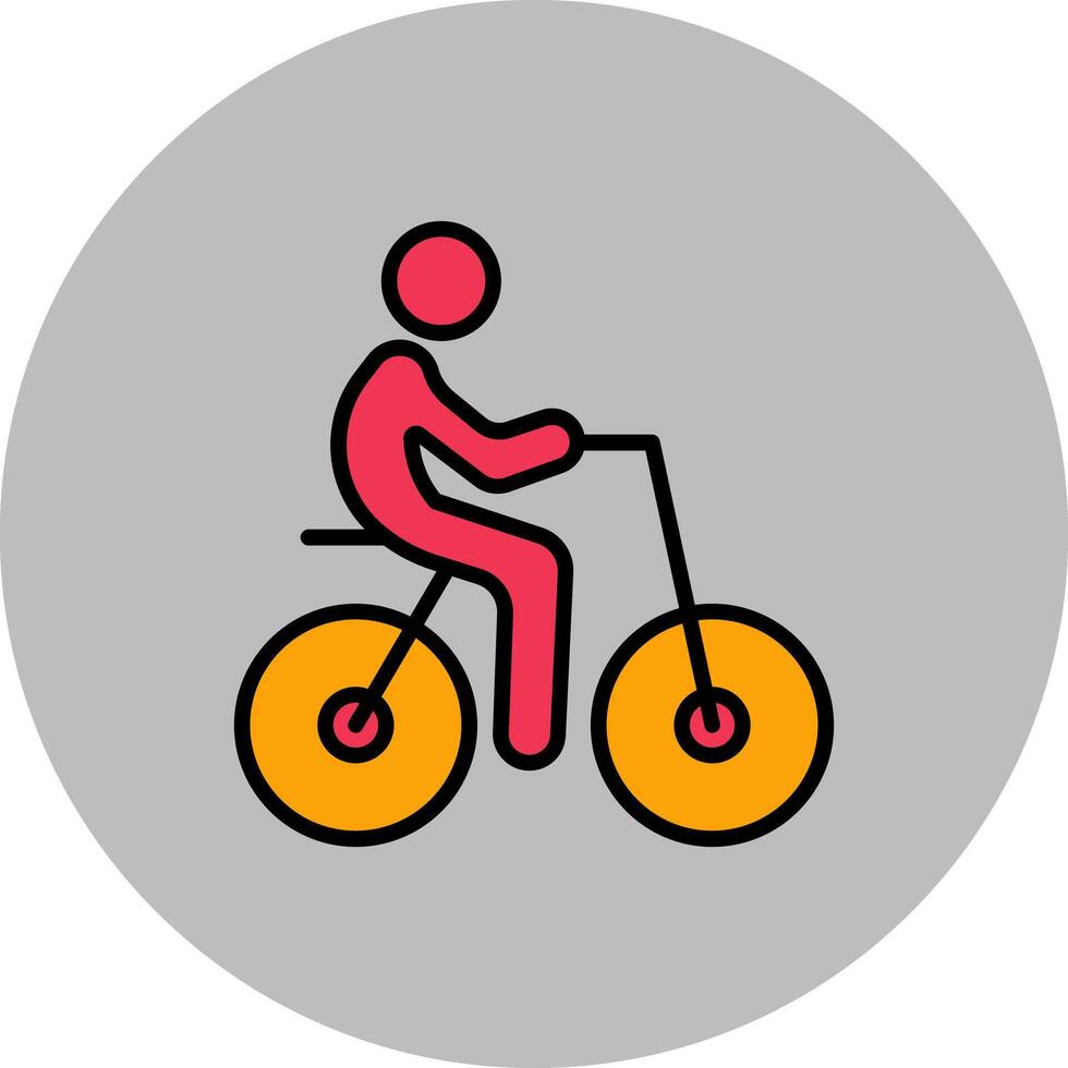 Person Biking Icon Design vector