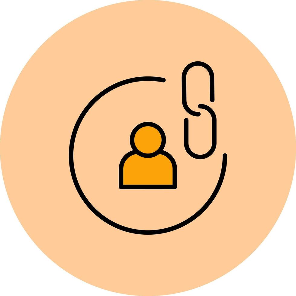 Contact Links Icon Design vector