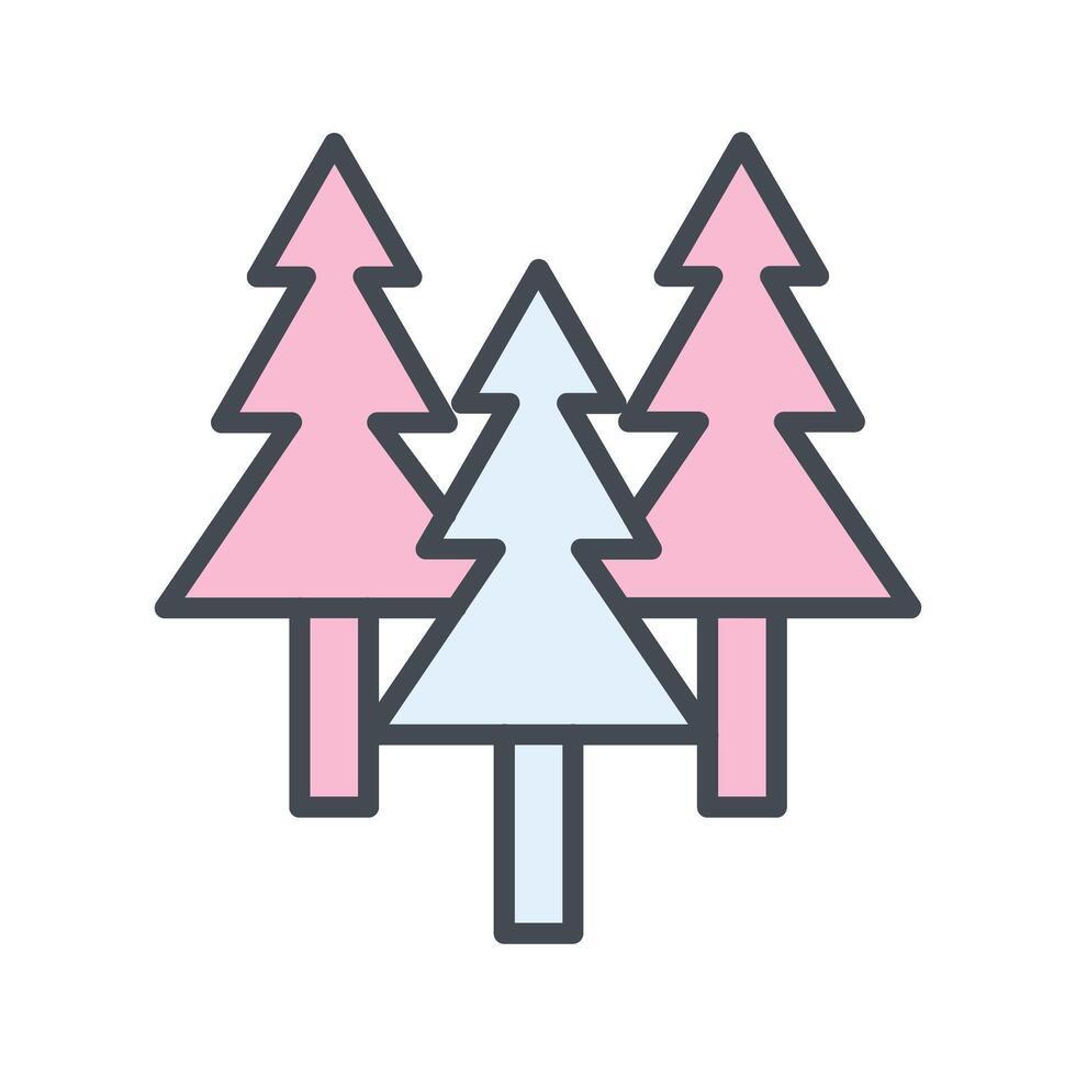 Evergreen Tree Icon Design vector