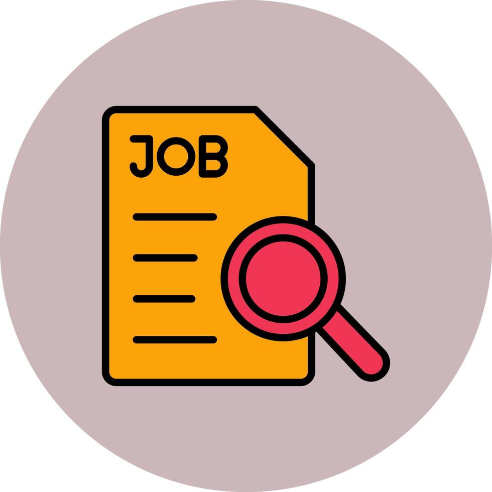 Job Search Icon Design vector