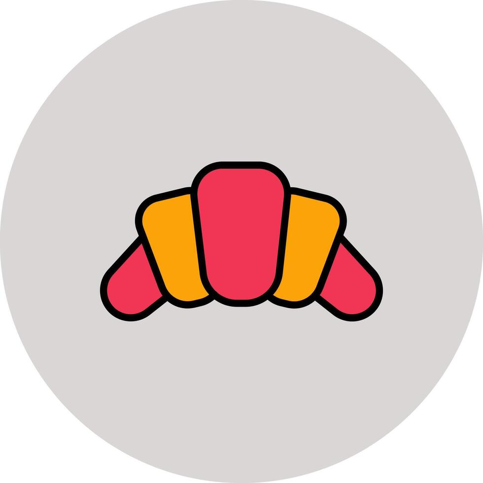 Croissant Icon Design vector