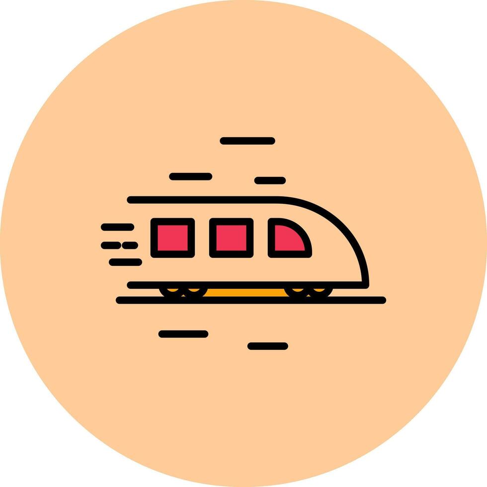 High Speed Train Icon Design vector