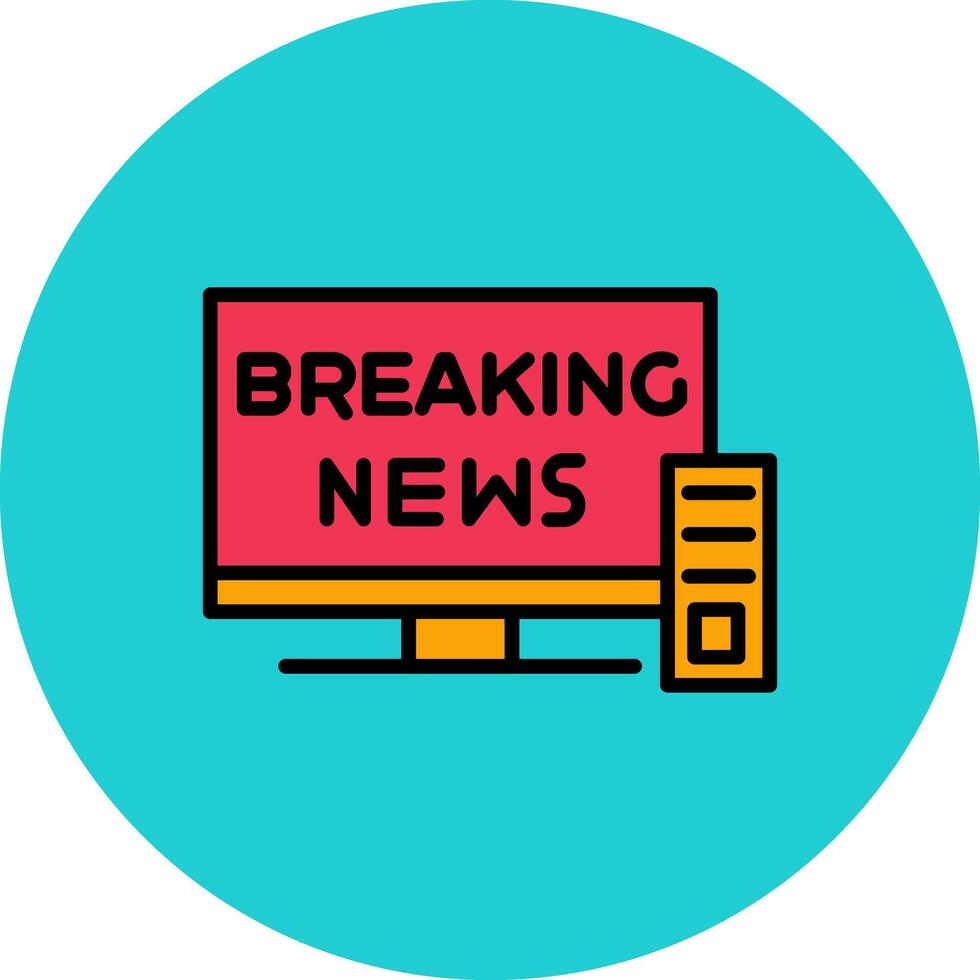 Breaking Story Icon Design vector