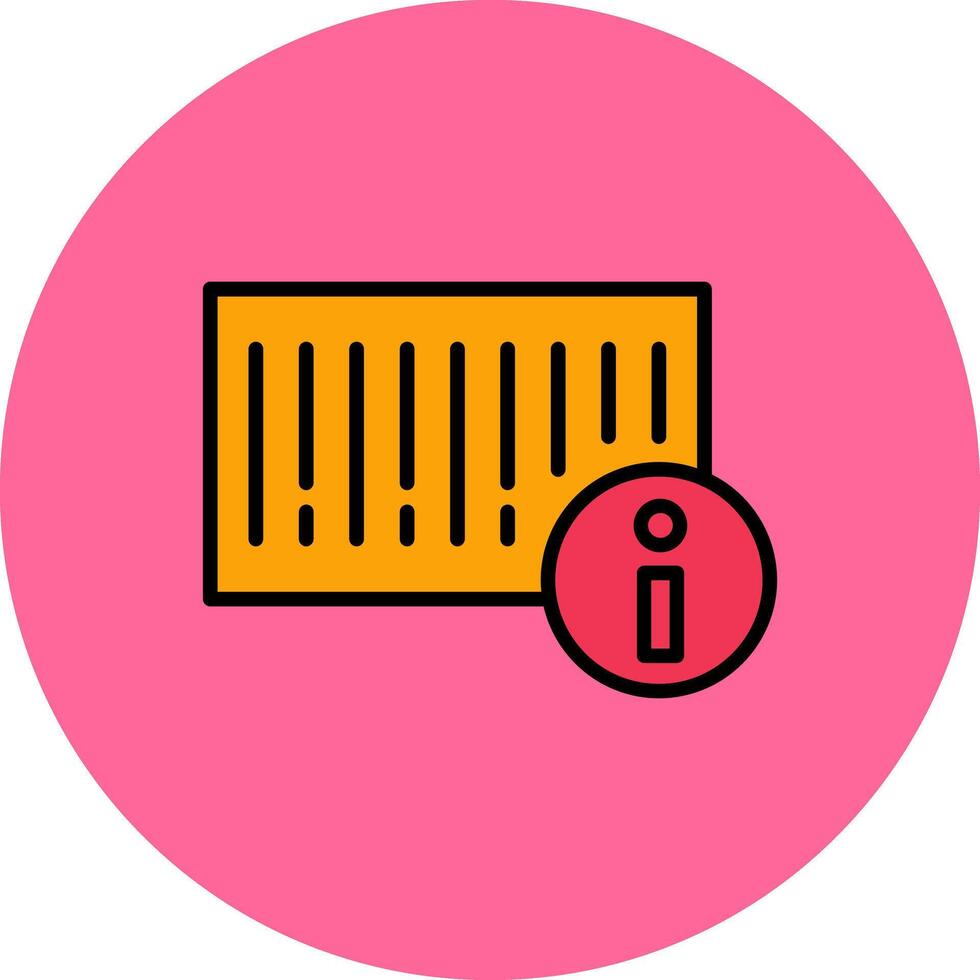 Barcode Product Info Icon Design vector