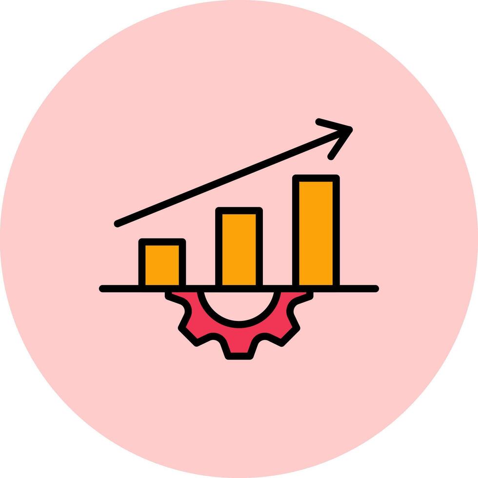 Performance Metrics Icon Design vector