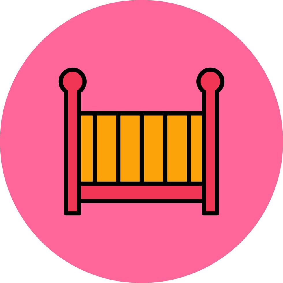 Nursery Cots Icon Design vector
