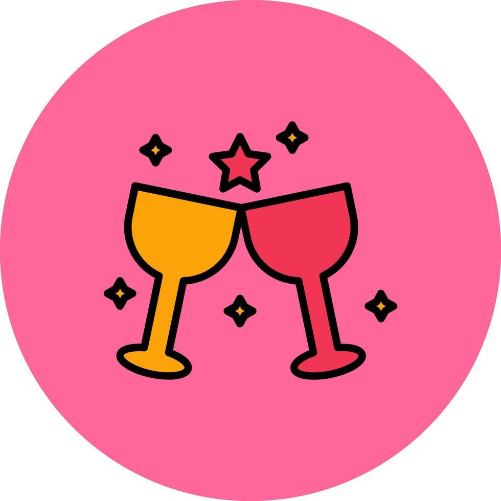 Wine Party Icon Design vector