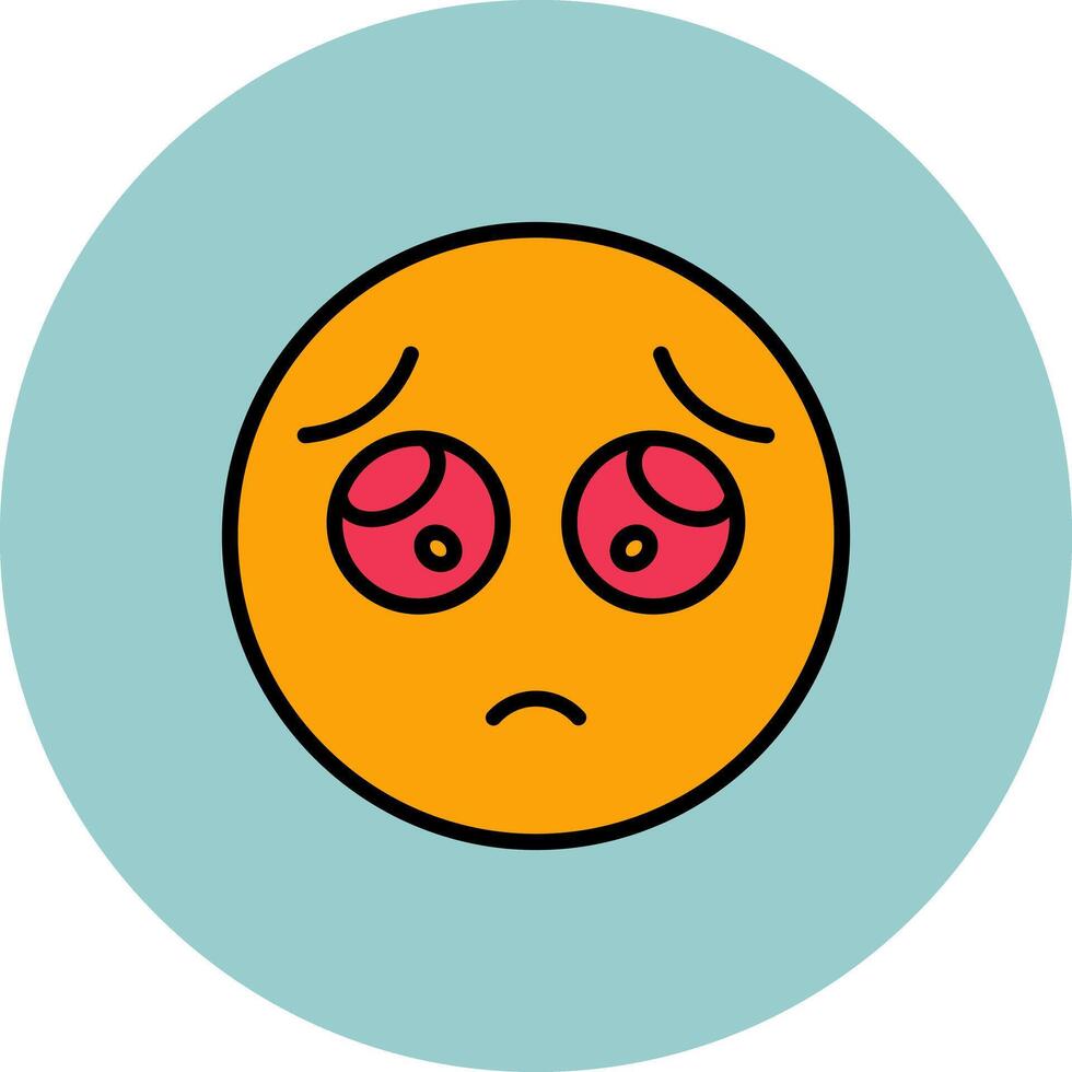 Pleading Face Icon Design vector
