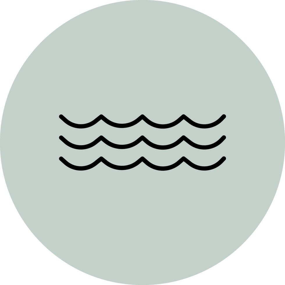 Water Wave Icon Design vector