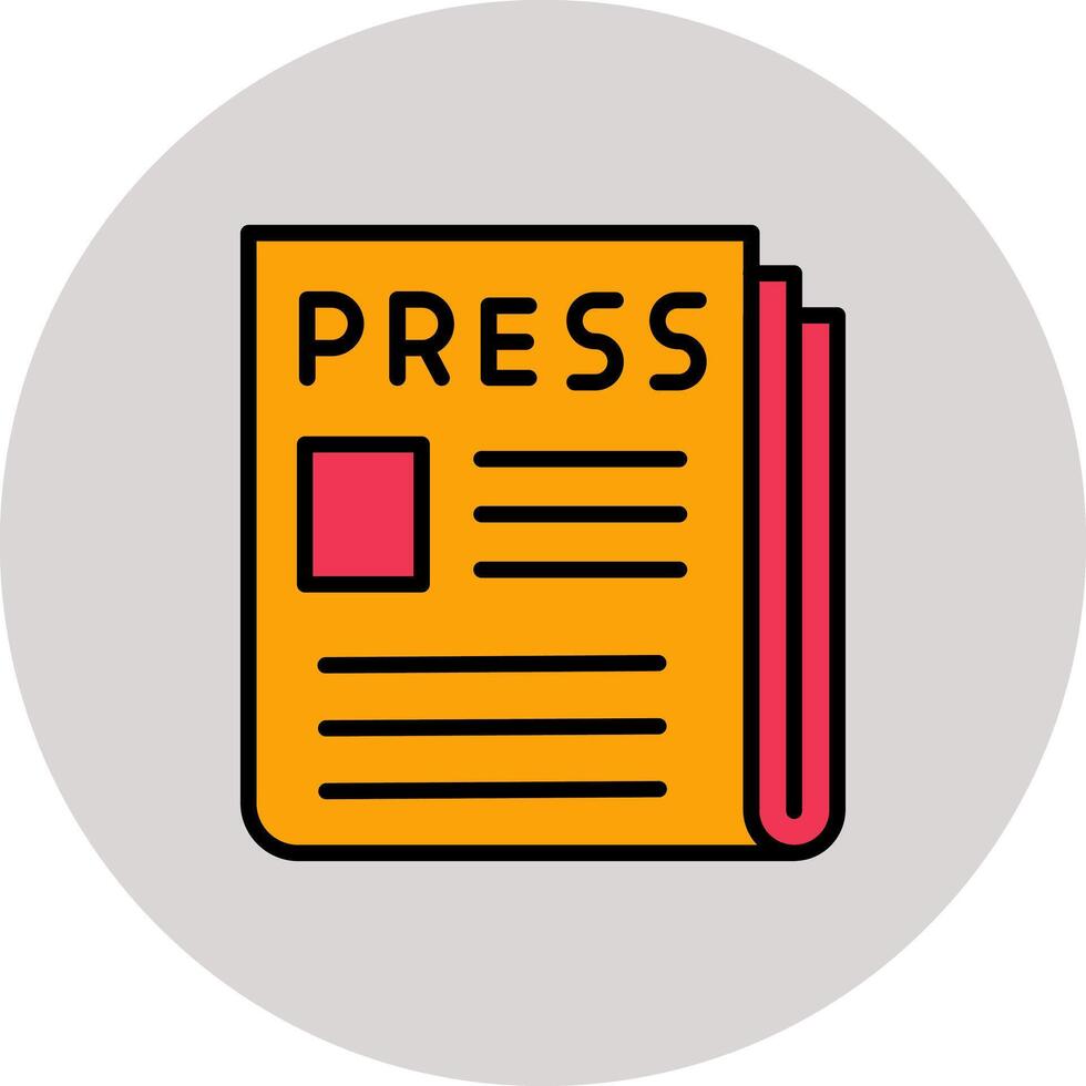 Press Release Icon Design vector