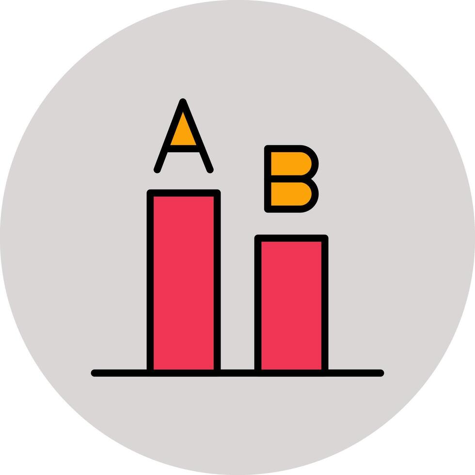AB Testing Icon Design vector
