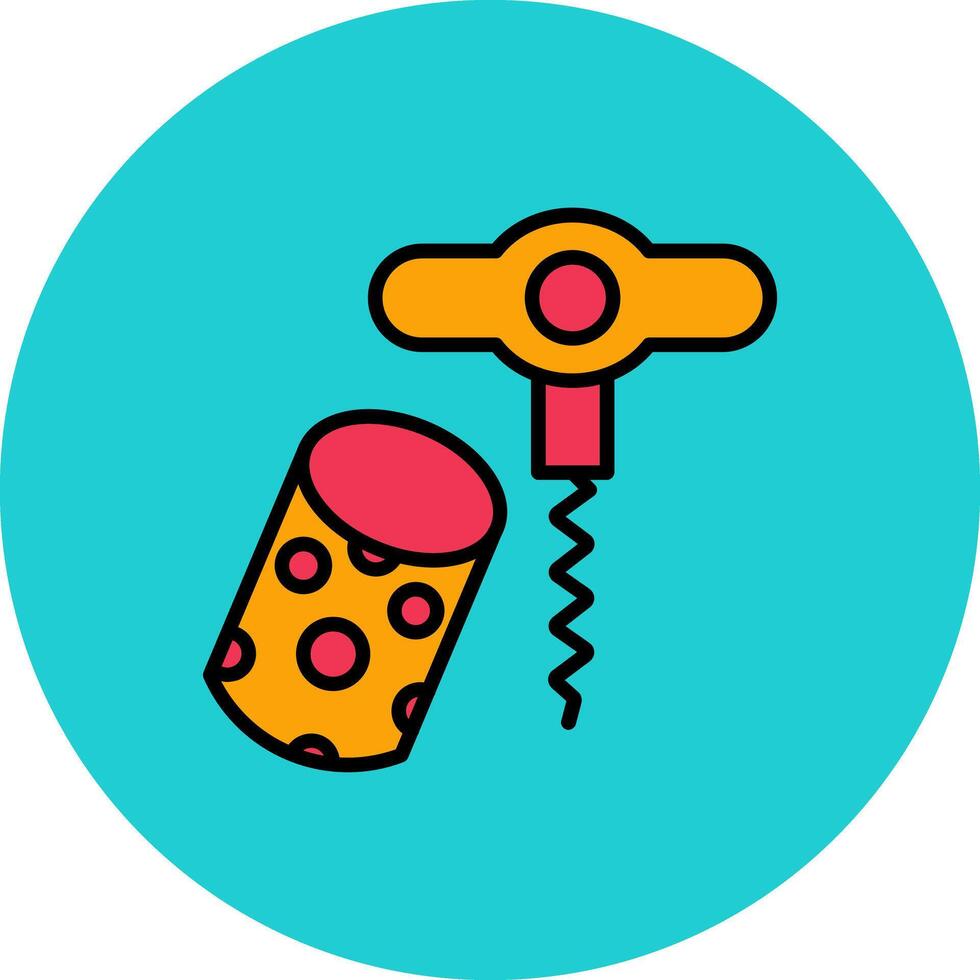 Wine Cork Icon Design vector