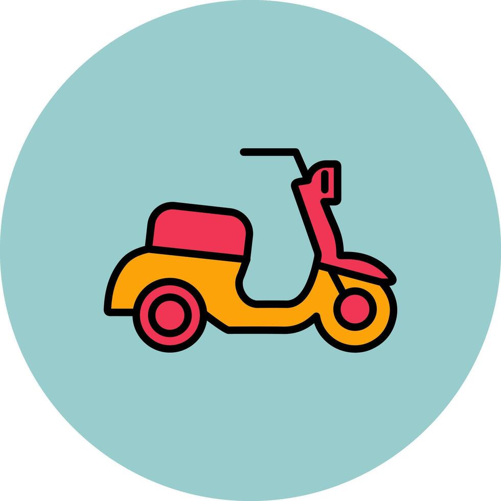 Motor Scooter Icon Design vector