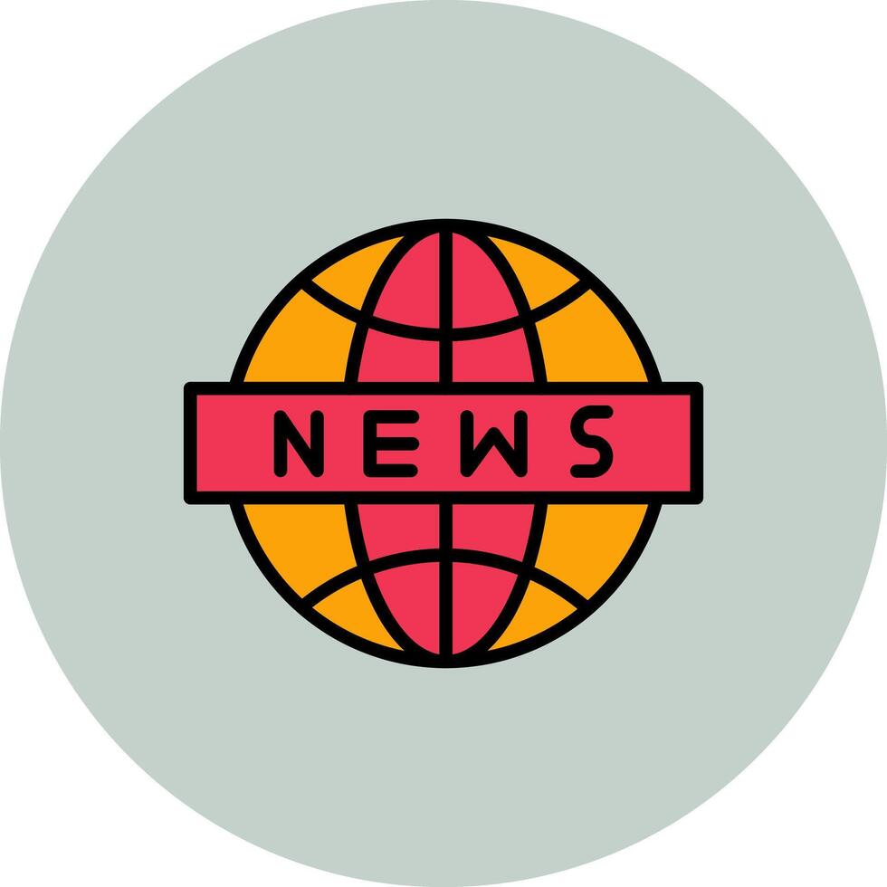 News Globe Icon Design vector