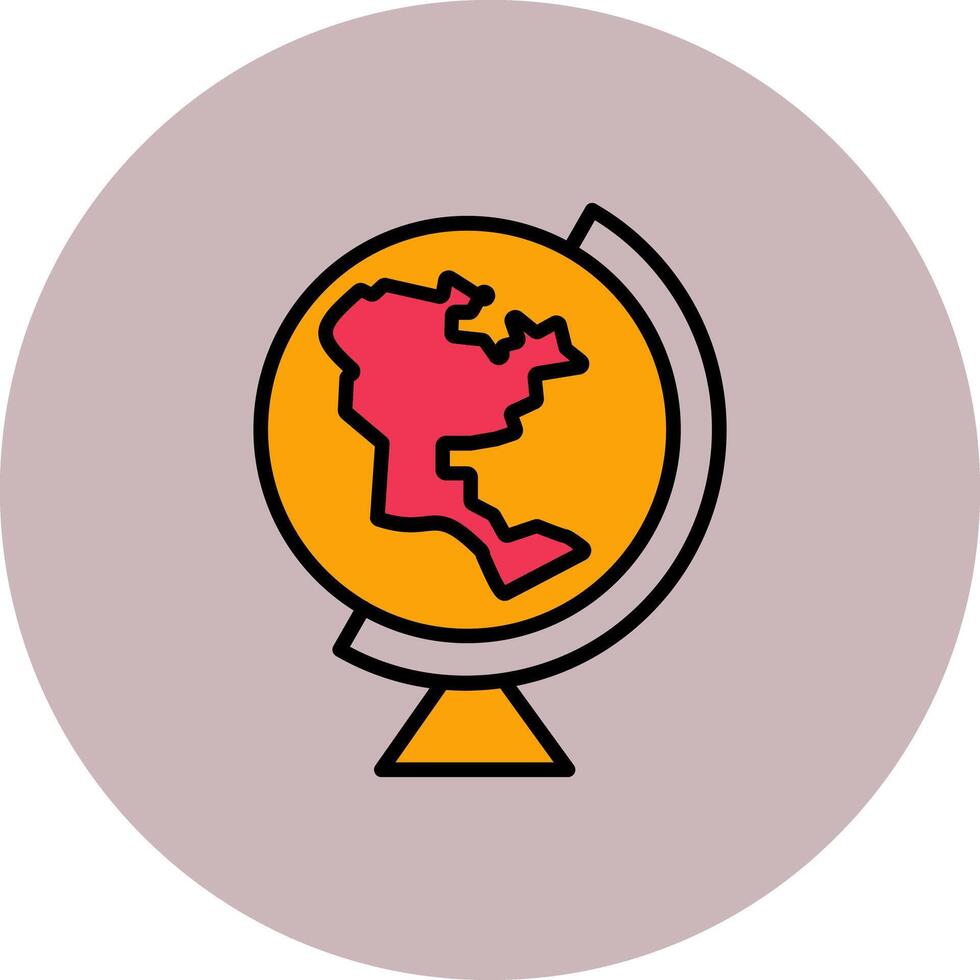 Earth Globe Americas Icon Design vector