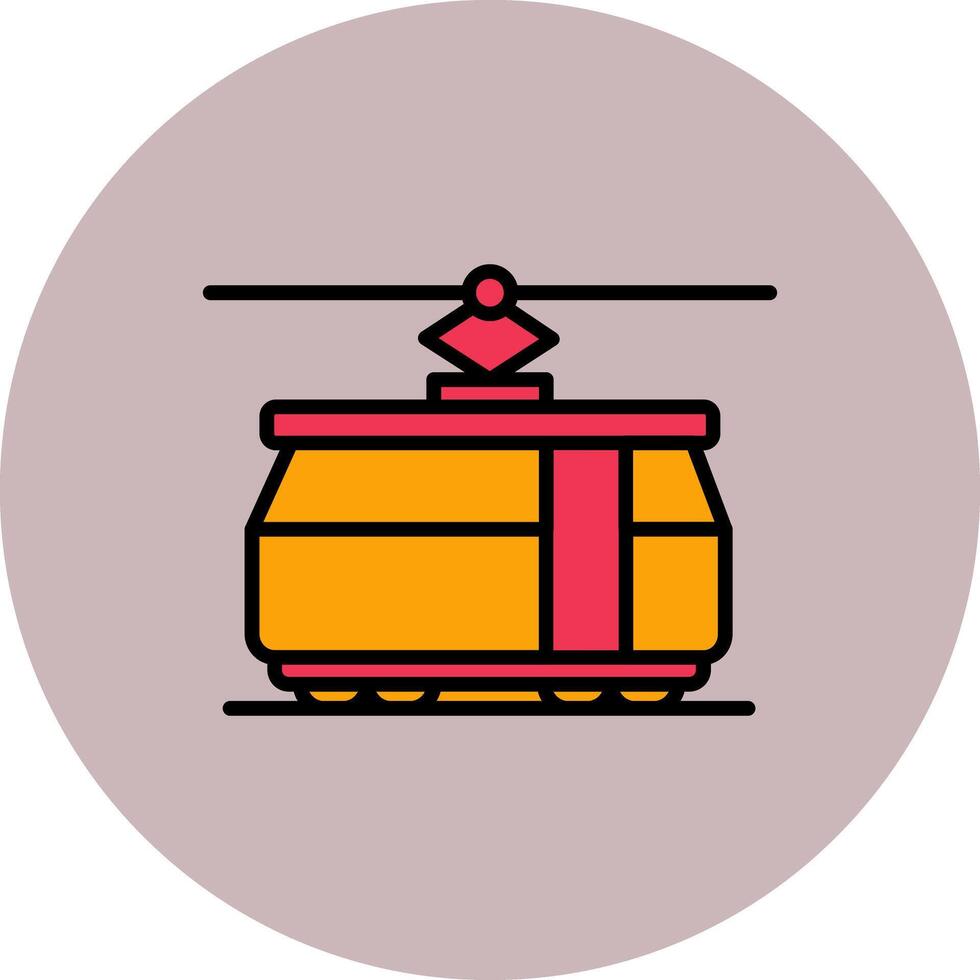 Tram Car Icon Design vector